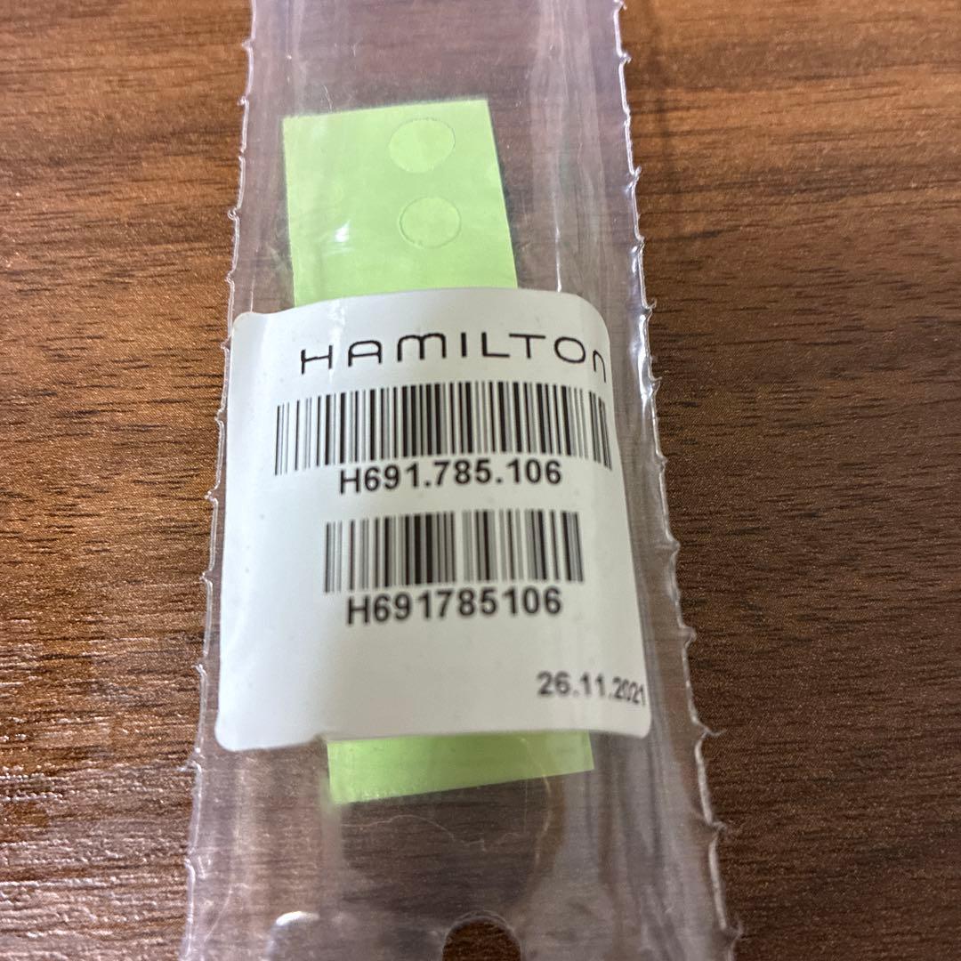 ハミルトン純正バンド ベルト品番　H600785106 バネ棒と工具付き