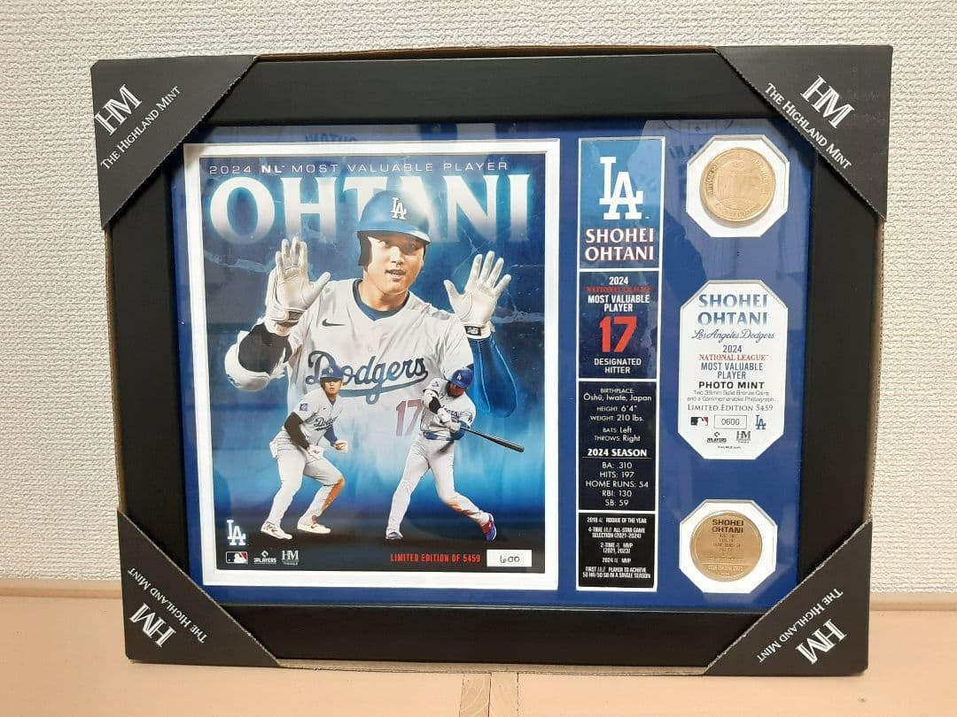 【良番】大谷翔平 2024 NL MVP 受賞記念 ダブルフォトミント