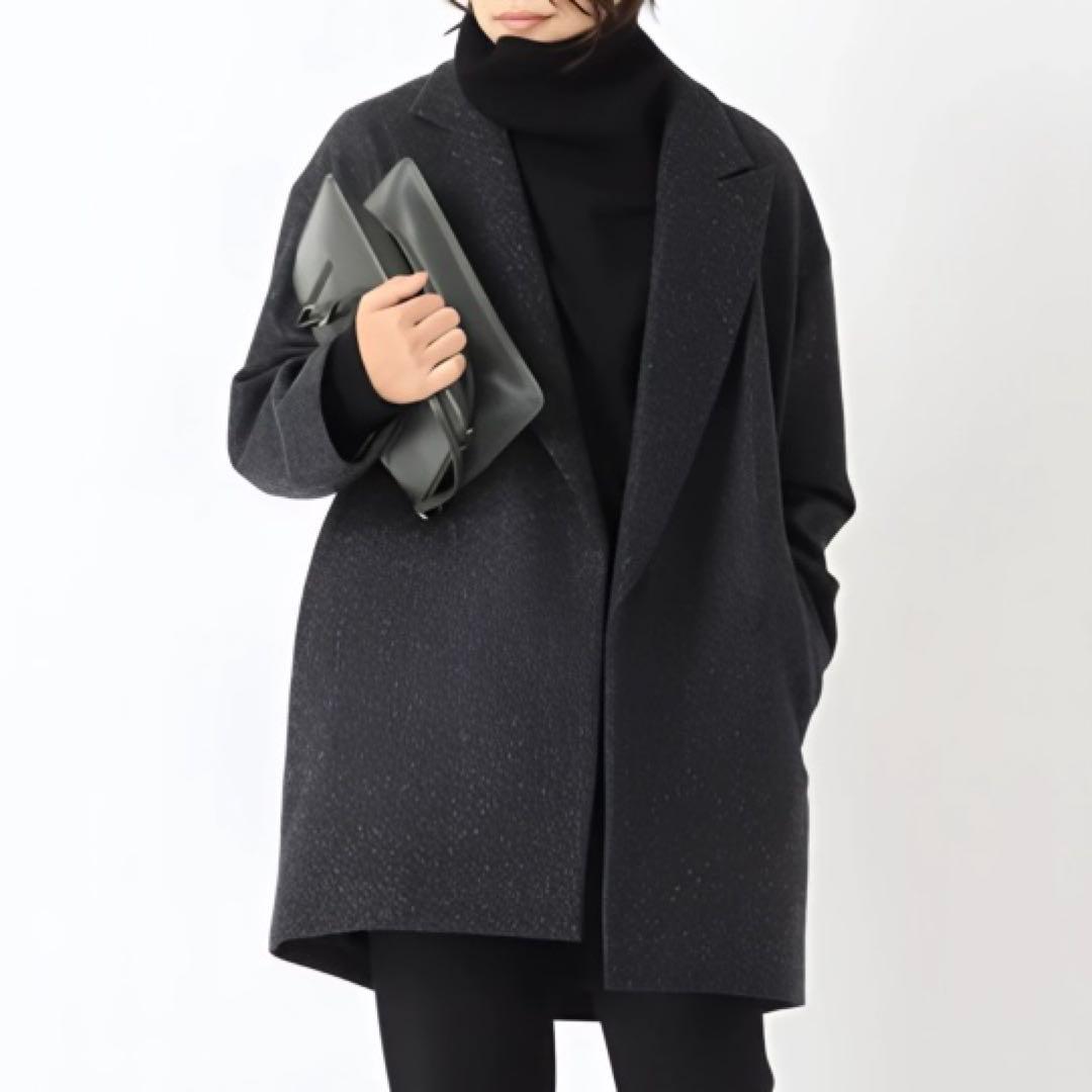 [Deuxieme Classe] ネップツイード ハーフコート