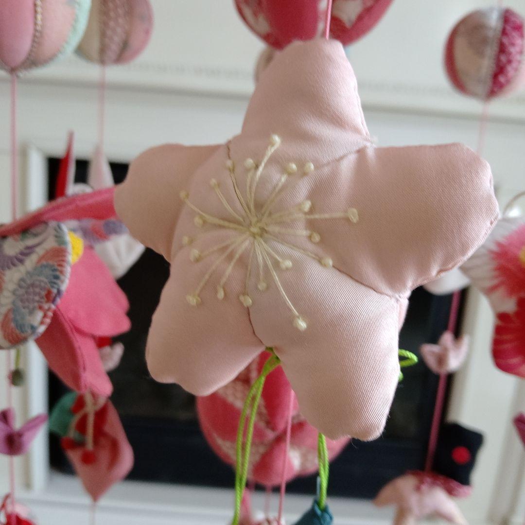 豪華　吊るし飾り　吊るし雛　下げもん7本 ちりめん細工　ハンドメイド　ひな祭り