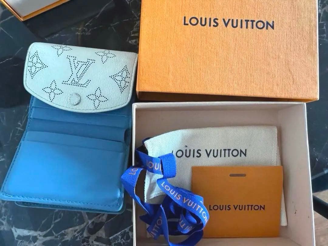 Louis Vuitton ミニウォレット ホワイト×ブルー