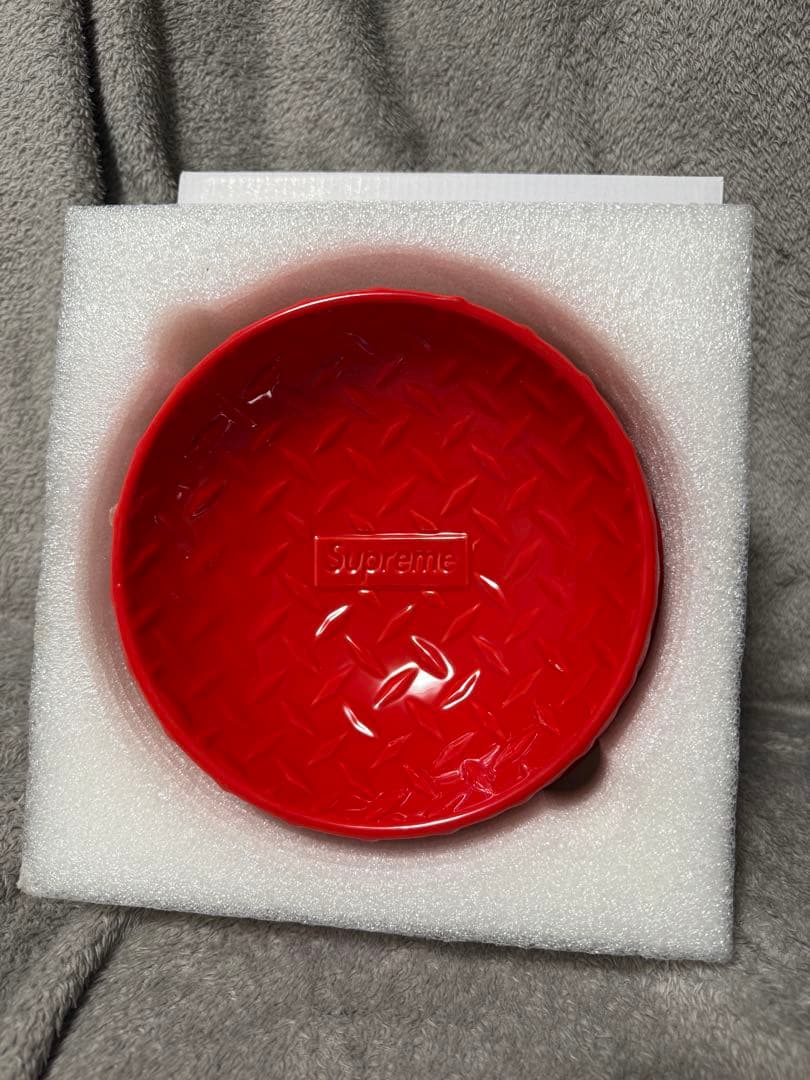 値下げ Supreme 犬用食器 フードボウル レッド