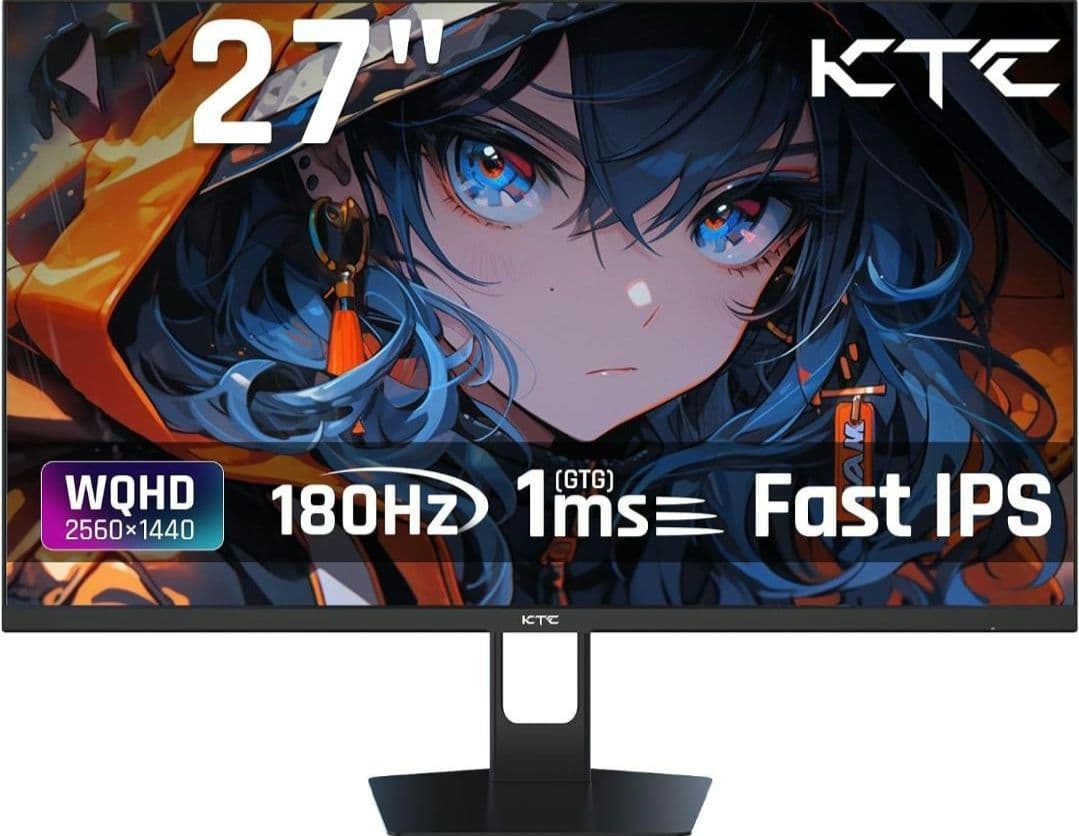 KTC 27インチ WQHD H27T22S 180Hz ゲーミングモニター