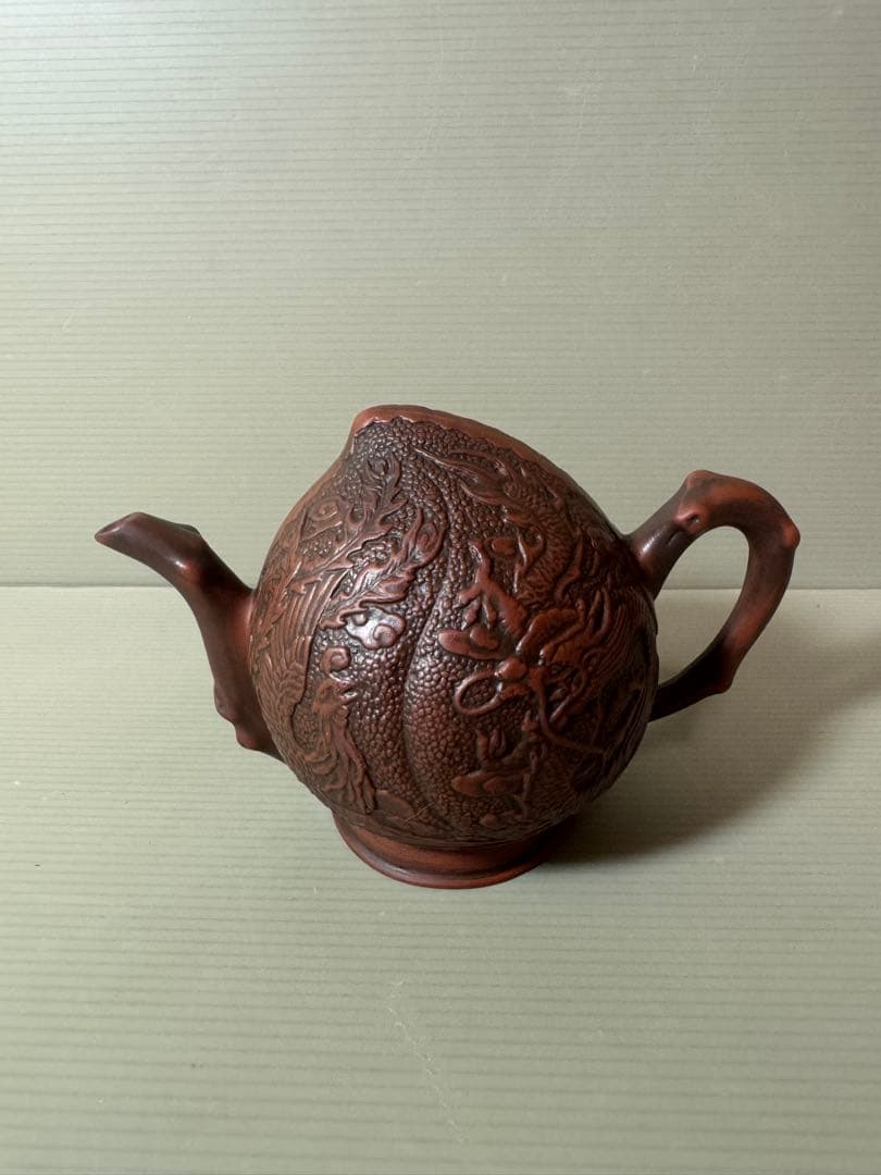 2866 中国茶器 桃型 水滴急須 急須