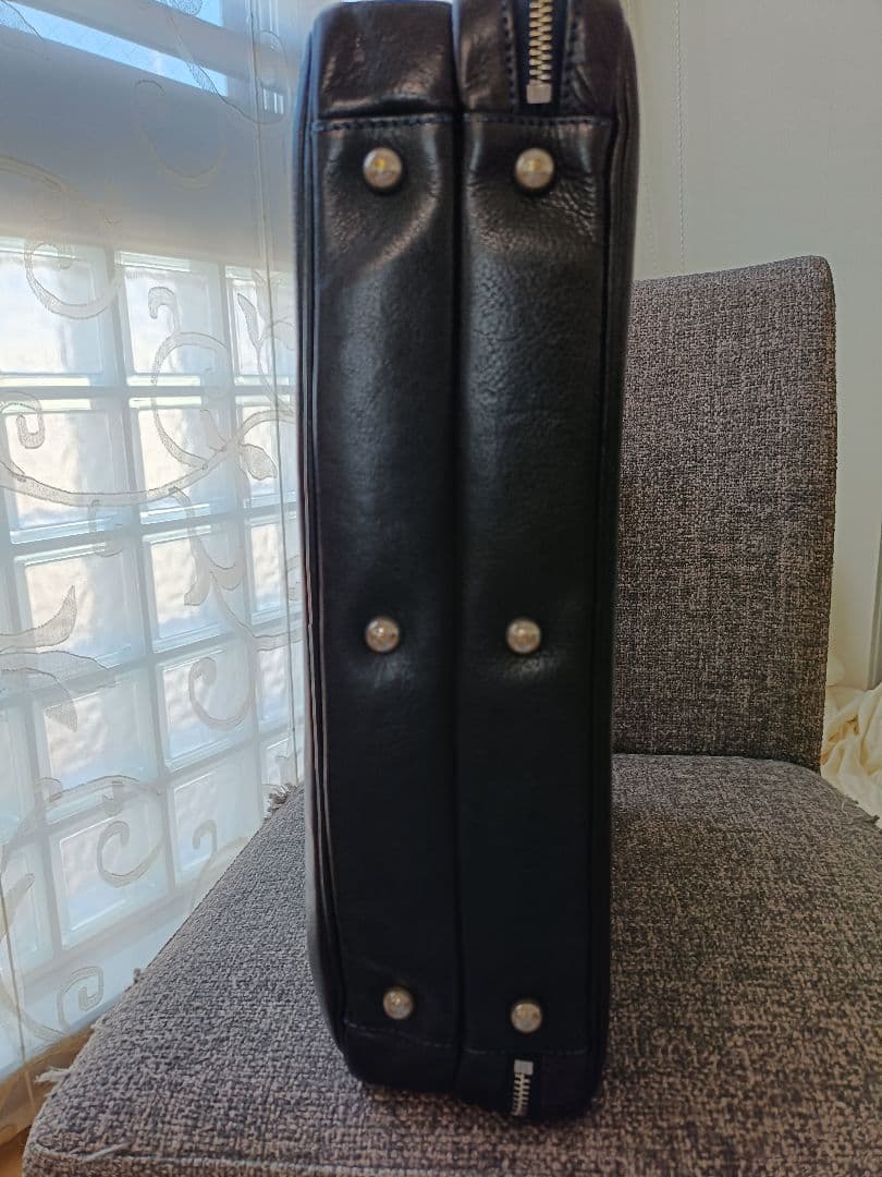 万双　シモーネＢＯＸ　ダブル天ファスナー　ネイビー　ショルダーストラップ欠品