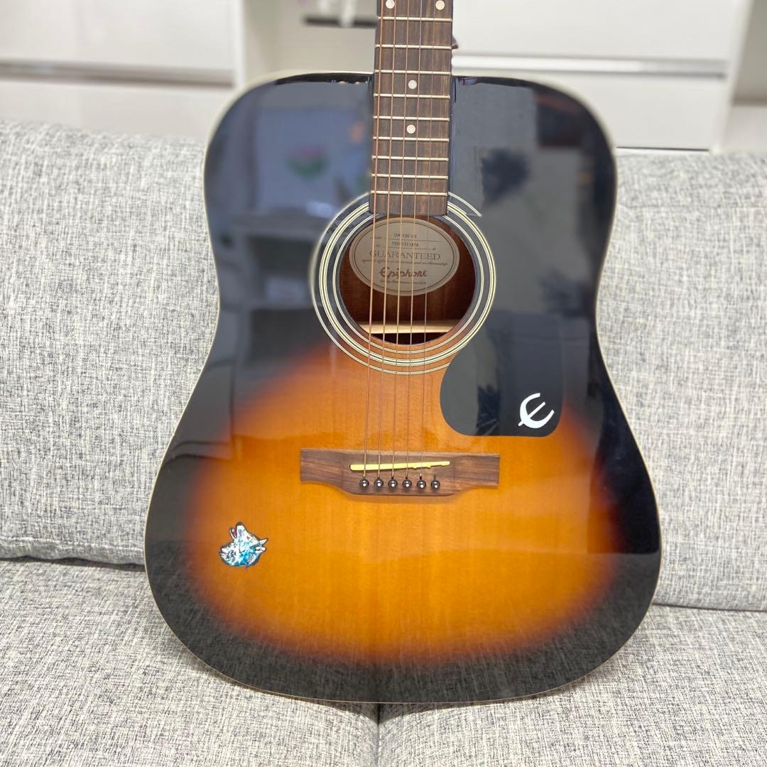 Epiphone DR-100 エピフォン　アコースティックギター　ケース付