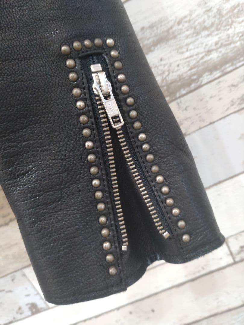 Y*I様 定価20万円ラグスマックレガー　スタッズシングルライダースminede