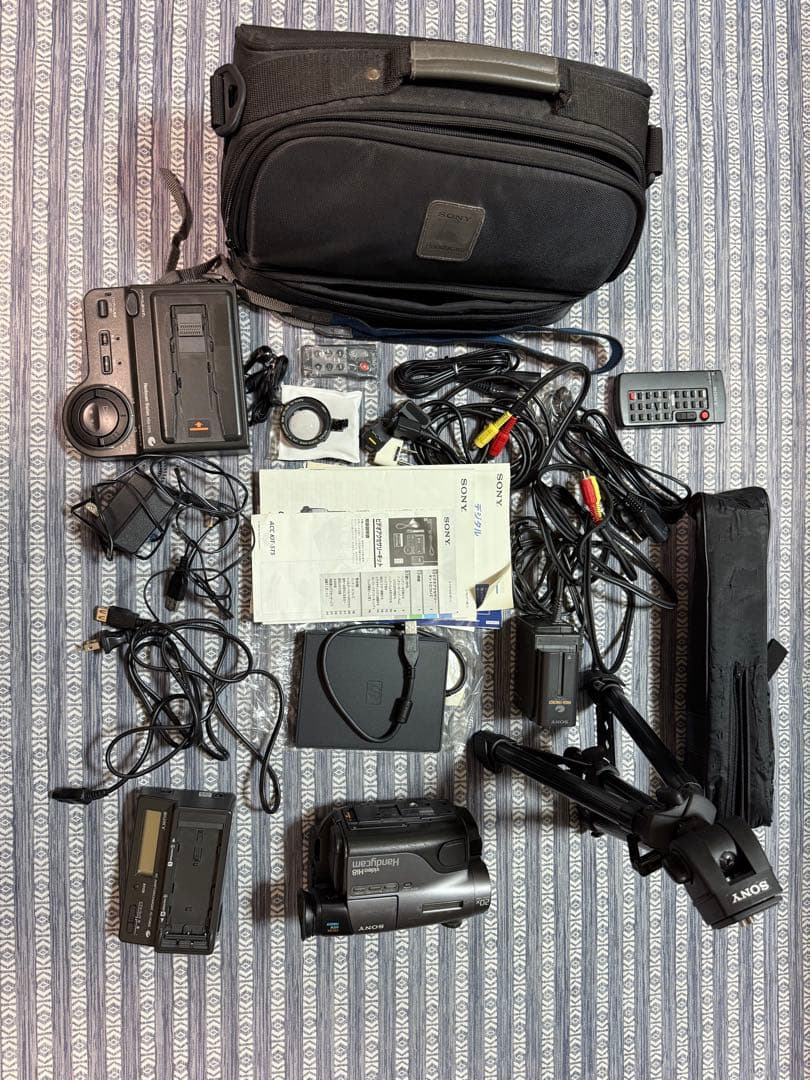 【値下げ交渉受付中】Sony video Hi8 ハンディカム 本体　セット一式