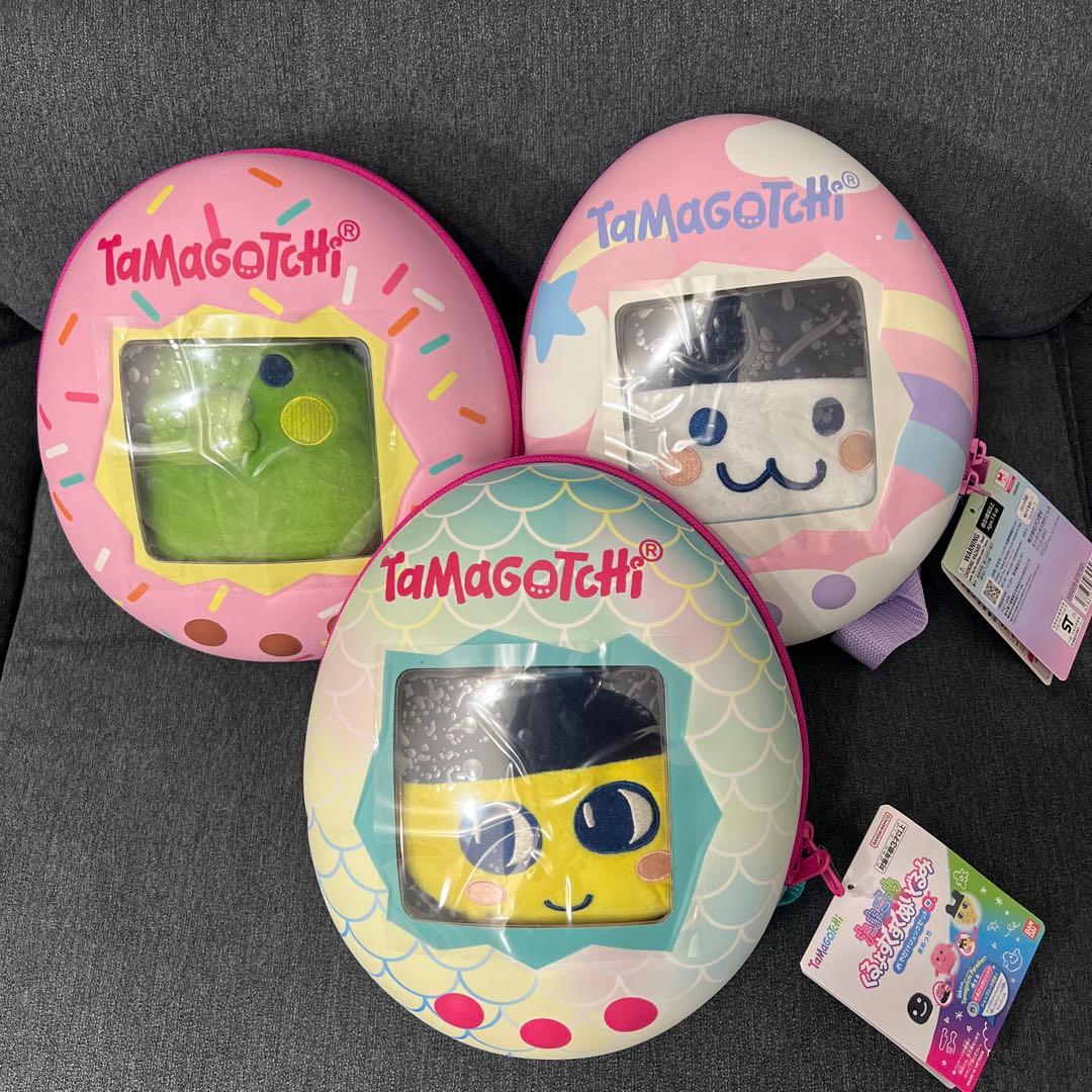 たまごっち くるっとすくすくぬいぐるみ おでかけリュックセット(3個セット新品)