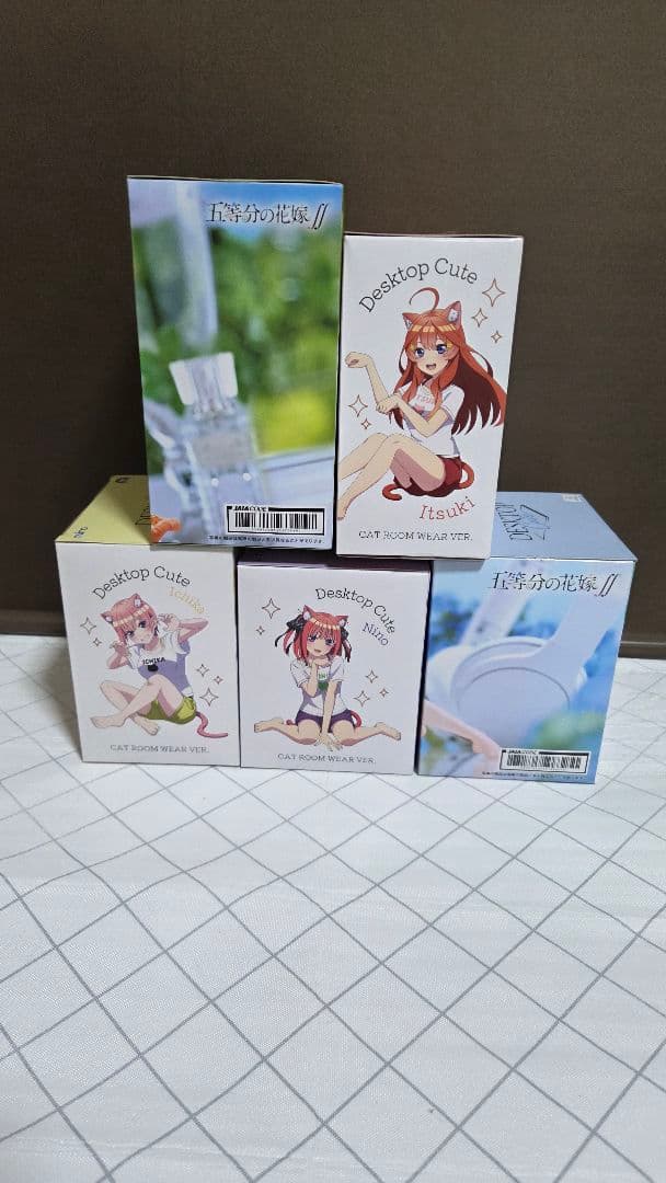 五等分の花嫁フィギュアDesktop Cute ・一花・二乃・三玖・四葉・五月