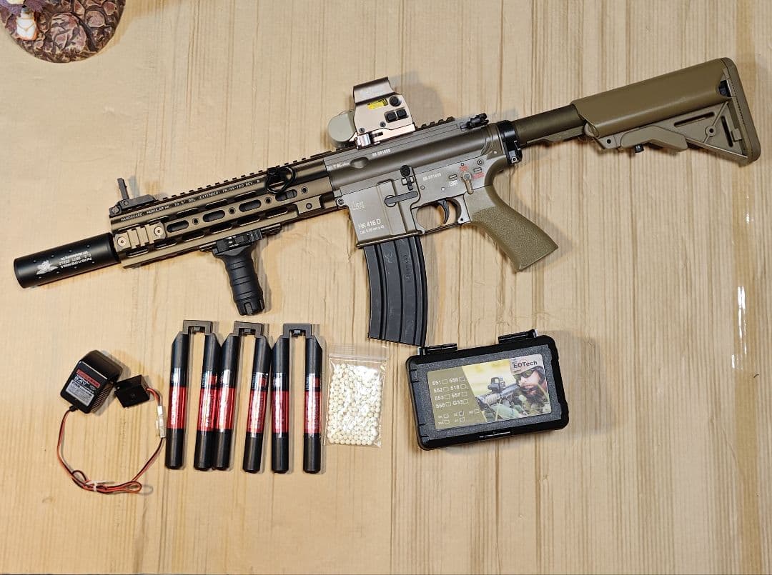 [購入者決定]東京マルイ次世代電動ガンHK416デルタ付属多数