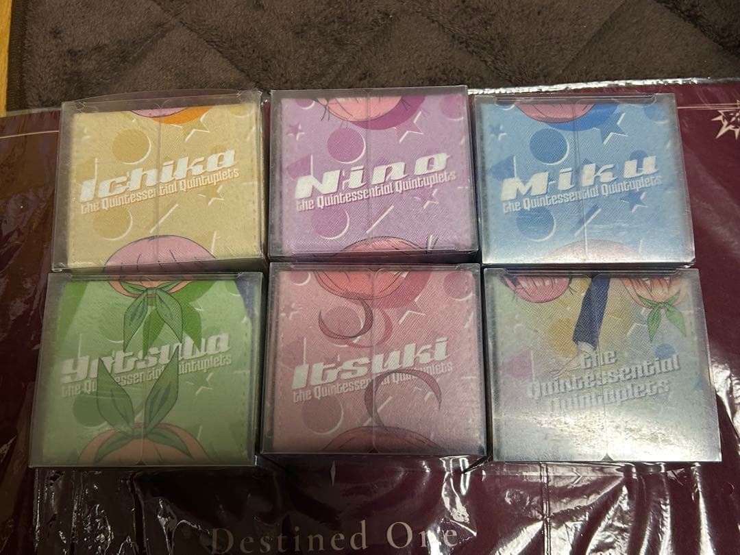 五等分の花嫁　デッキケース　デッキホルダー　プライズ　合皮　6個セット