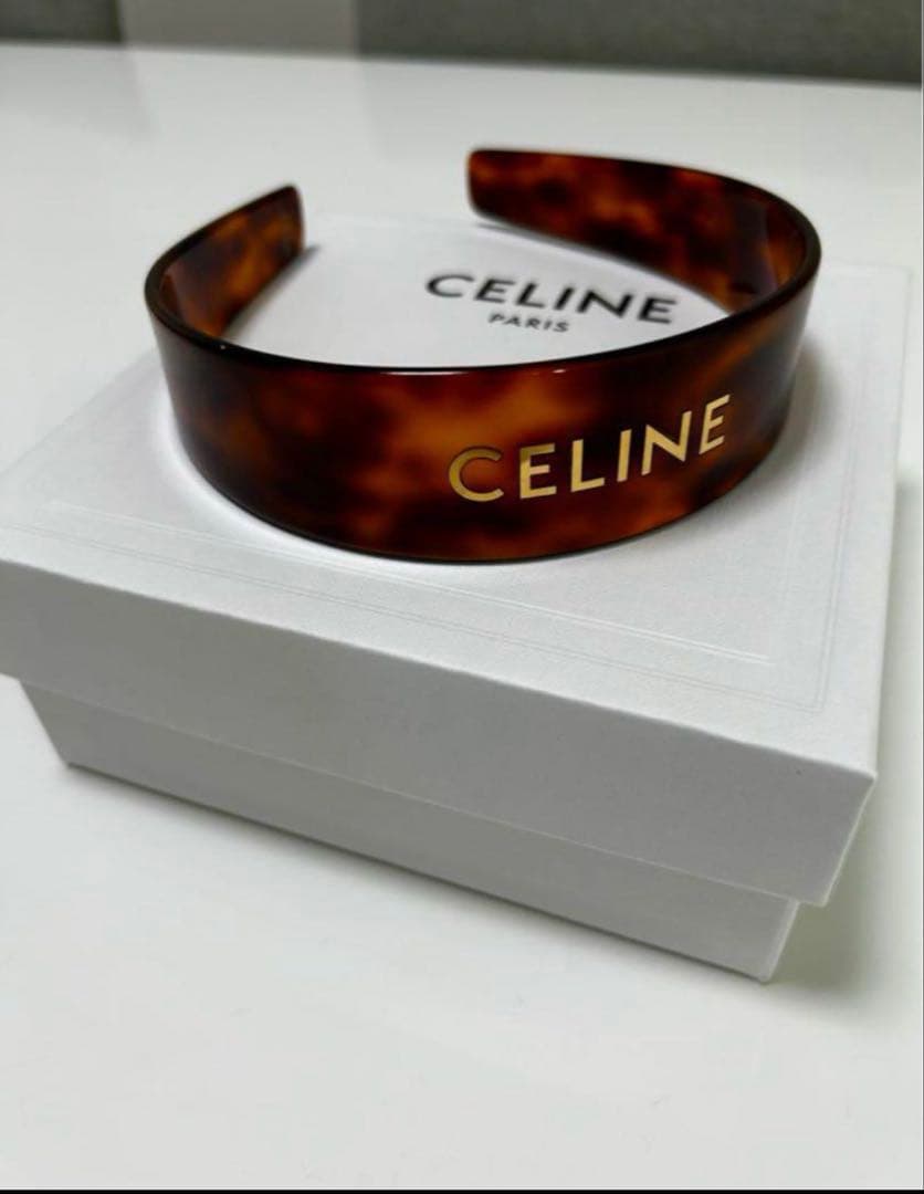 ※ゆら CELINE ブラウン ヘアバンド