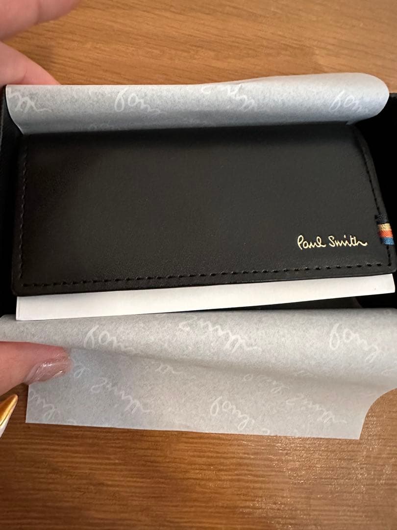 即購入OK 新品　ストライプステッチタブ キーケース ポールスミス