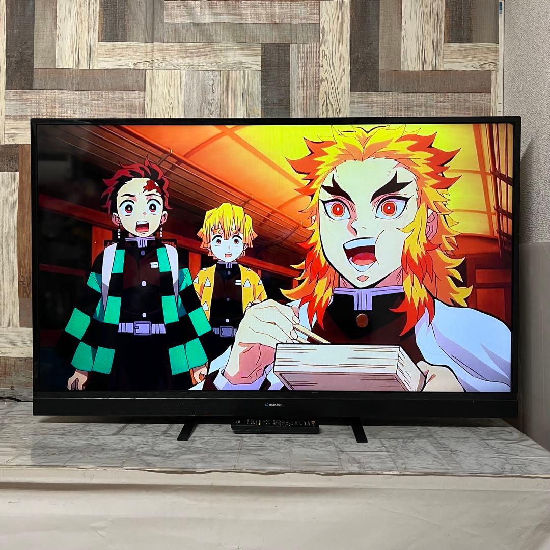 即日受渡❣️全国送料込MAXZEN 50型TV。ゲームモード&外付HDD録画対応