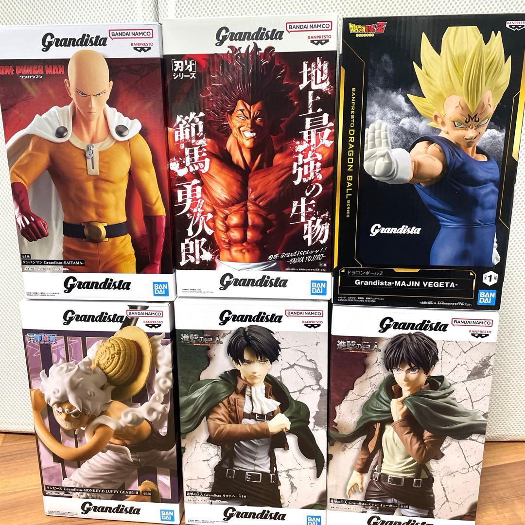 グランディスタ　範馬勇次郎　魔人ベジータ　リヴァイ　エレン　ルフィ　サイタマ