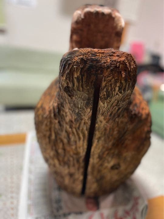 チェーンソーアート　熊　木工　木彫り　一点物