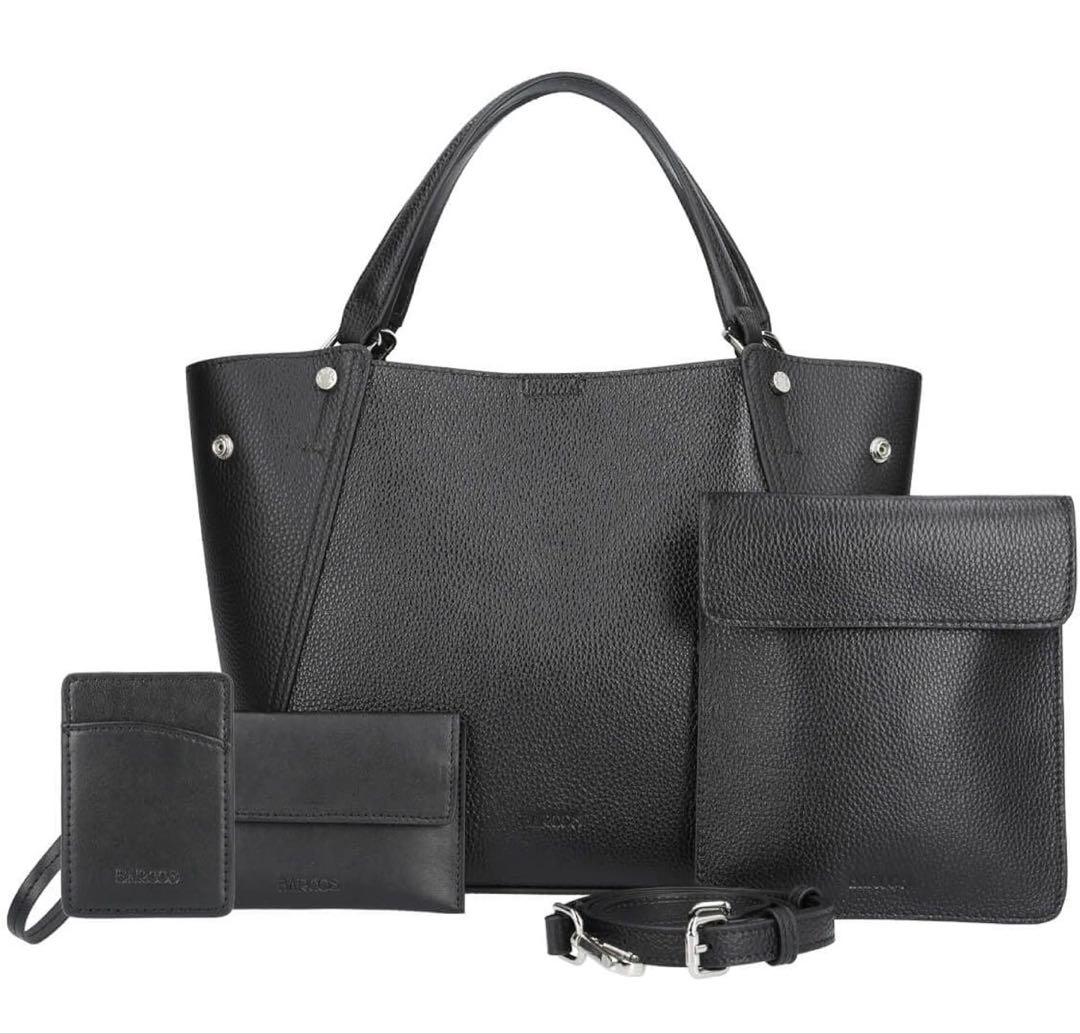 シュリンクレザー2wayバッグ＜プレミアム4点セット＞