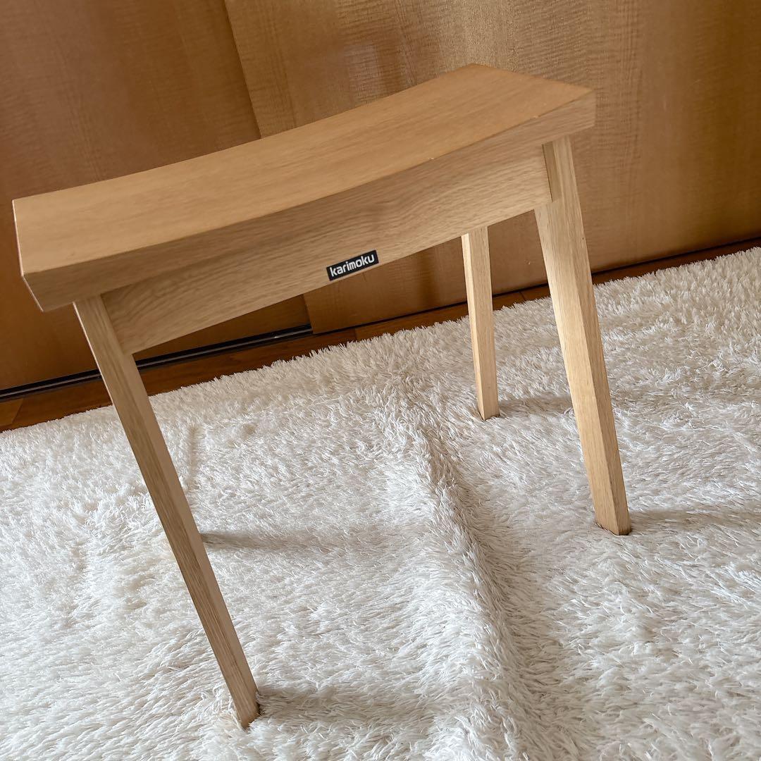 コス様リクエスト品】カリモク 椅子 スツール XT0346 オーク材 天然木 国