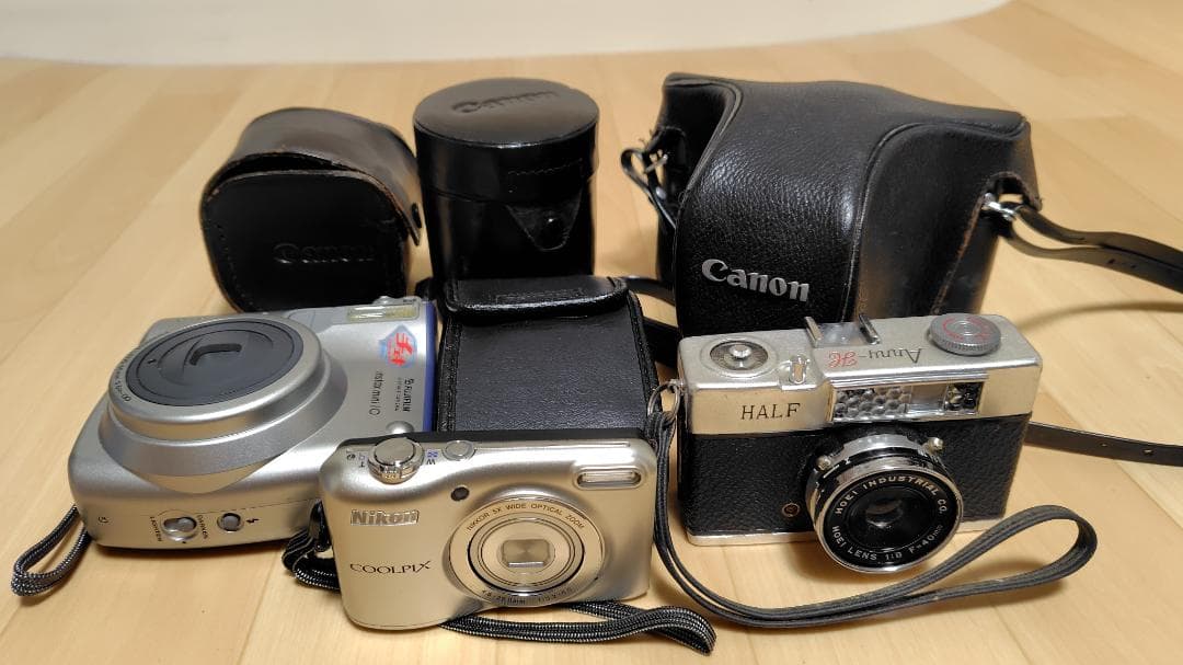 Canon FT、HOEI Anny、FUJIチェキ、PENTAX、Nikon