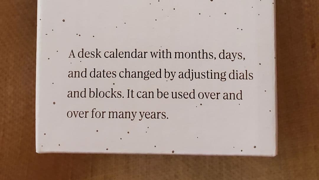 【新品未開封】STARBUCKS ウィンターデスク 万年カレンダー