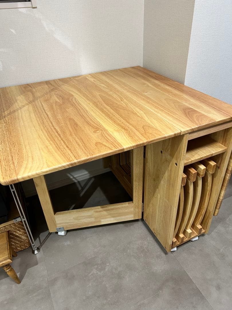 【izさま専用】LOWYAバタフライテーブル折りたたみダイニングテーブル