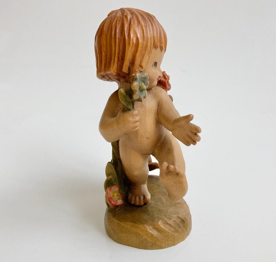 ANRI アンリ Nature Girl 木彫り人形 フェランディス 6インチ