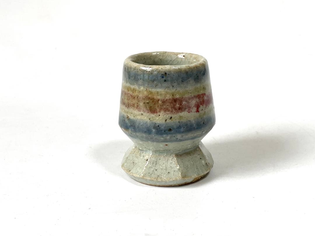 陶芸家　作家物　作者不明　呉須　辰砂　猪口　ぐい呑　酒器　民芸　河井寛次郎　？