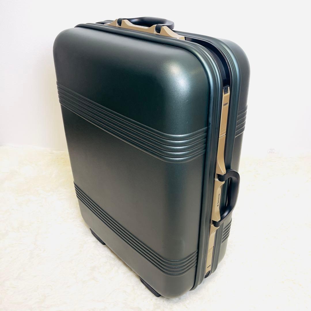 Samsonite サムソナイト スーツケース メタリックグリーン 鍵2本付き
