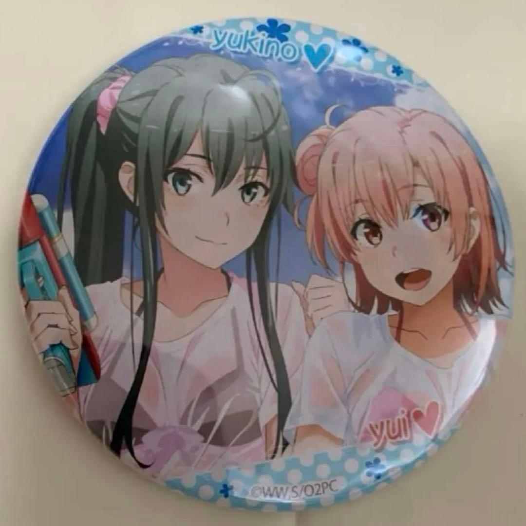 やはり俺の青春ラブコメはまちがっている 雪ノ下雪乃 由比ヶ浜結衣 缶バッジ
