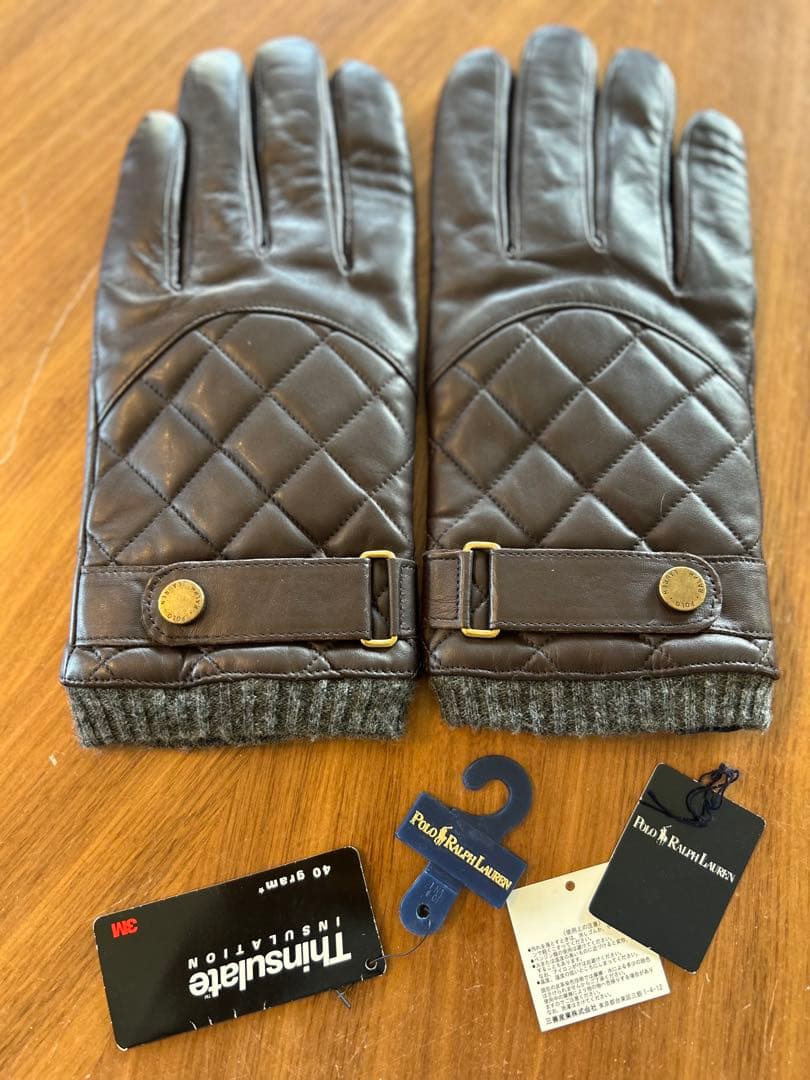 Polo Ralph Lauren ブラウンレザー手袋