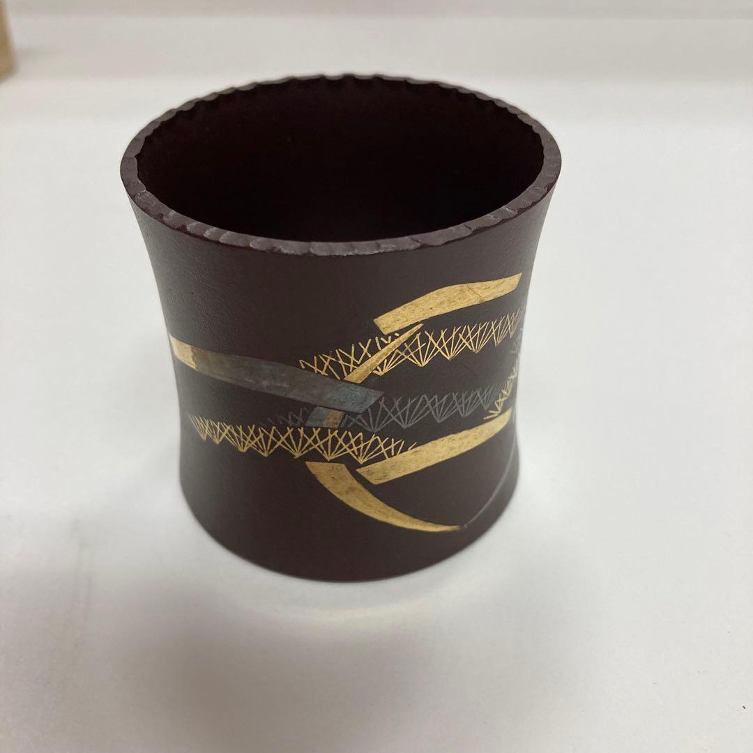 千家十職 中川浄益 若松 蓋置 未使用 長期保管品 茶道 金 銀 象嵌 浄益