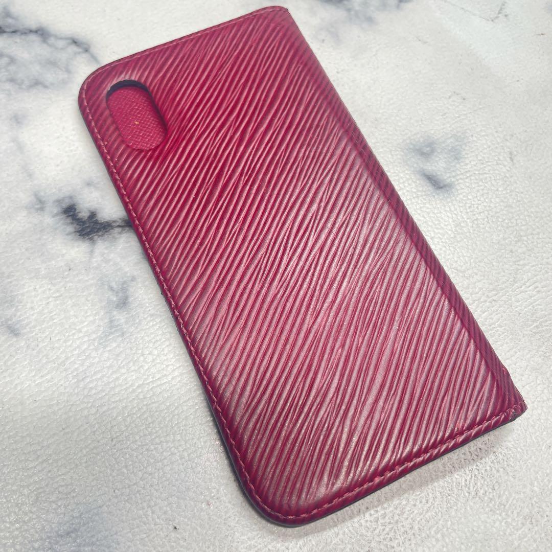 Louis Vuitton 手帳型 iPhoneケース エピフォリオ　レッド