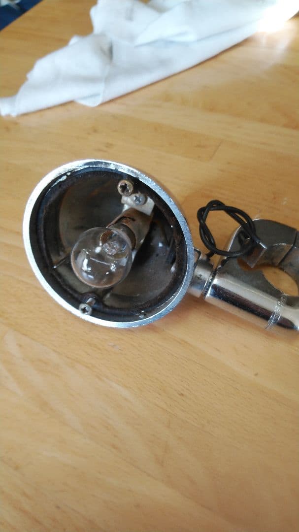 ハーレー ヤンキーウインカー 1つレンズ無しショベルヘッドビンテージ当時物