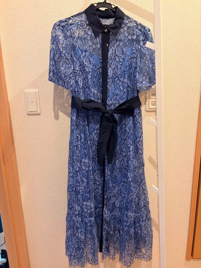 【グレースコンチネンタル】レース花柄オケージョンドレス