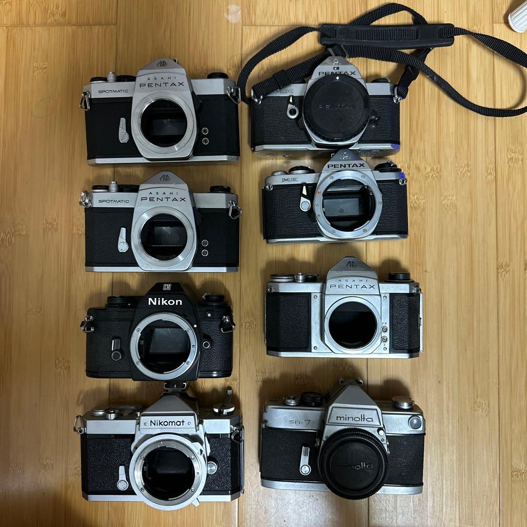 ジャンク】PENTAX SP/Nikomatt/Minolta SR-7など8台