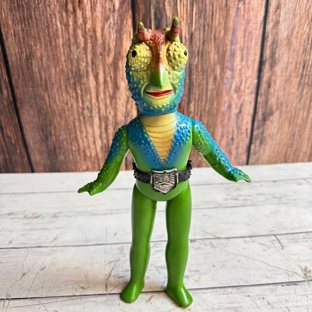 死神カメレオン ソフビ 仮面ライダー怪人 当時物 旧バンダイ 死神 怪人