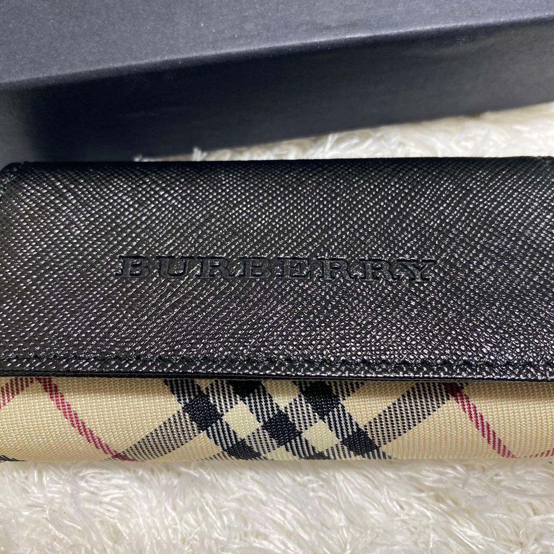 Burberry 4連キーケース　ノバチェック　美品　箱付き　紐付き　お洒落