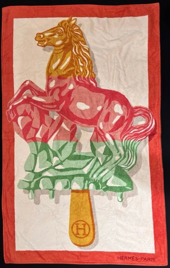 HERMÈS ビーチタオル　 バスタオル大判