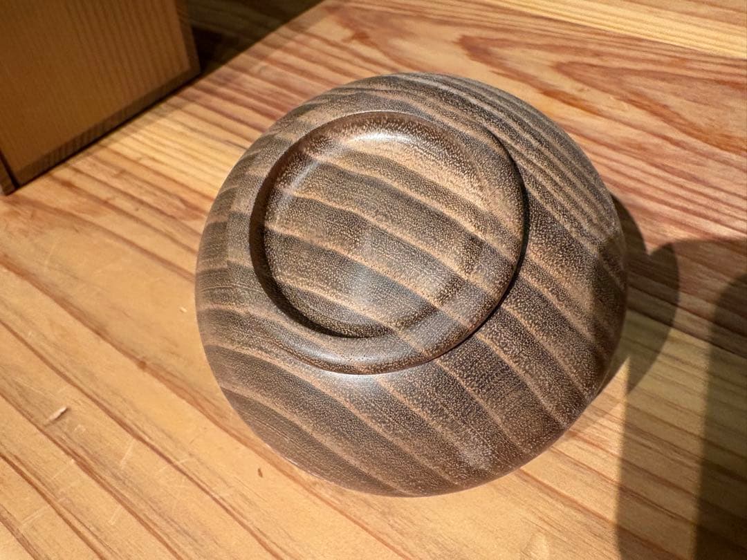 桐製 薄茶器 徳作 茶道具 共箱付き 木製 茶器