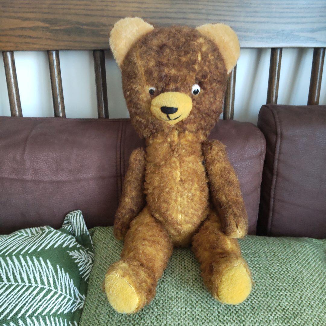 DDR テディベア　ポンチ目　ヴィンテージ　東ドイツ