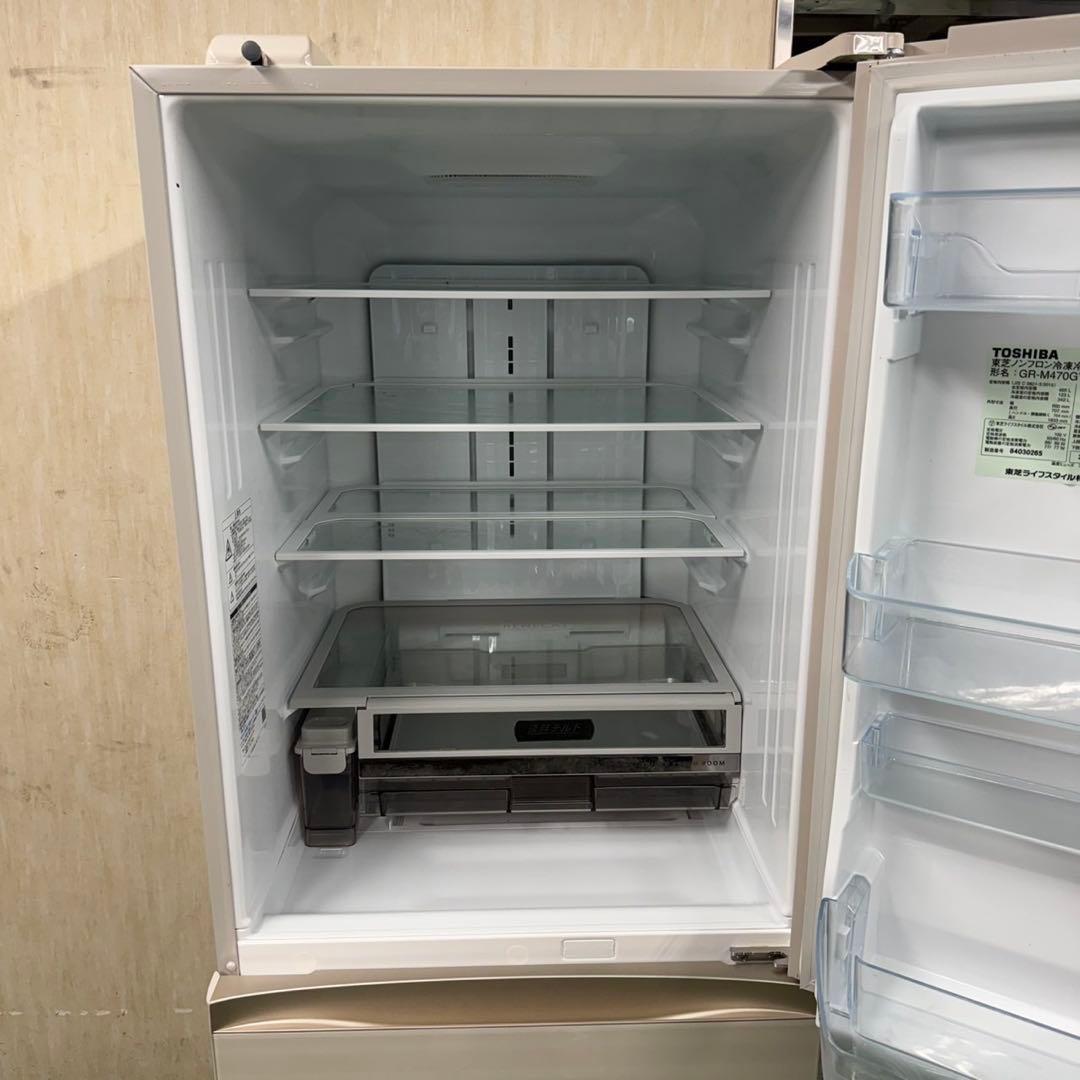 89★2018年製★東芝　冷蔵庫　大型　5ドア 自動製氷　ガラス扉　人気モデル