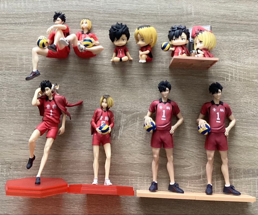 【1月のみの出品】ハイキュー 黒尾鉄朗 孤爪研磨 フィギュア 9点セット
