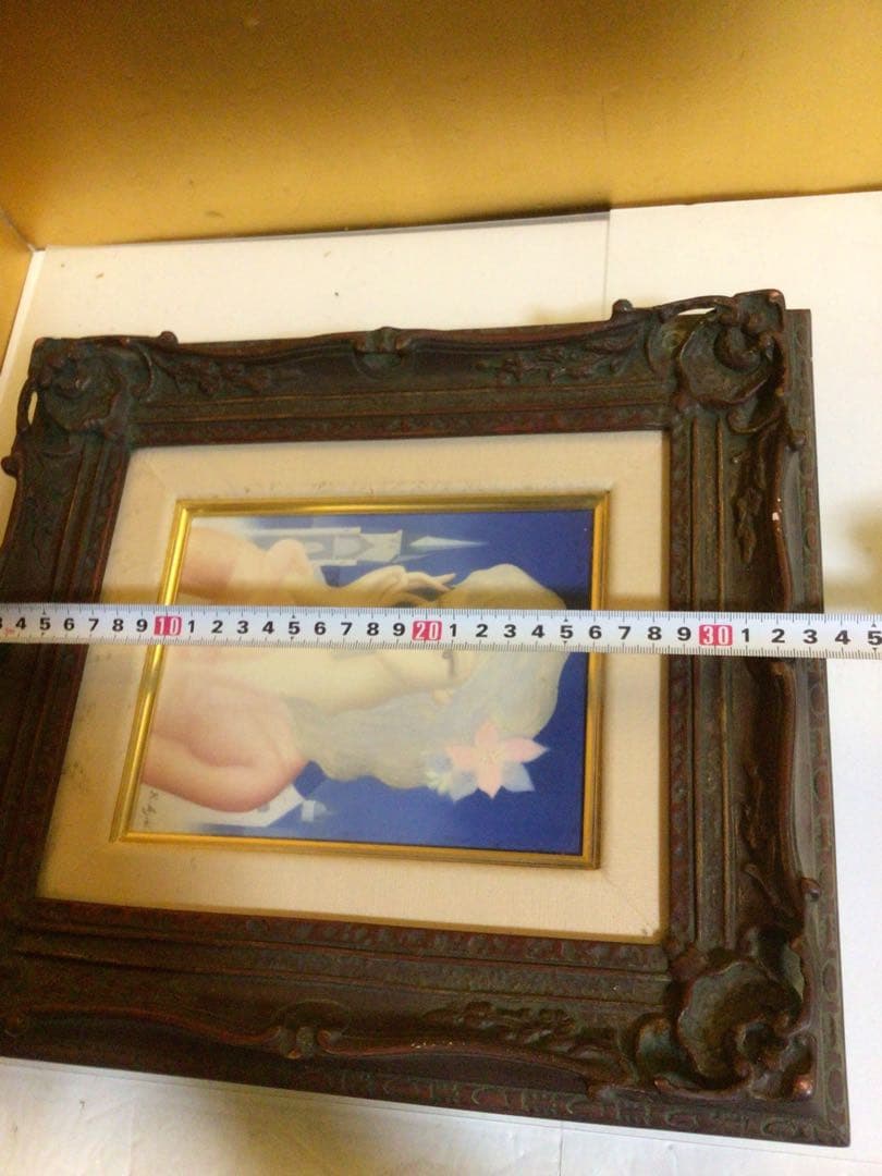 安食一雄『花飾』額縁がお洒落