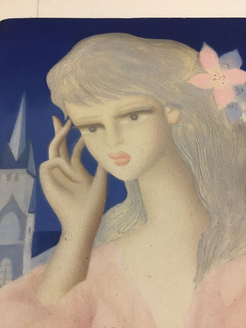 安食一雄『花飾』額縁がお洒落