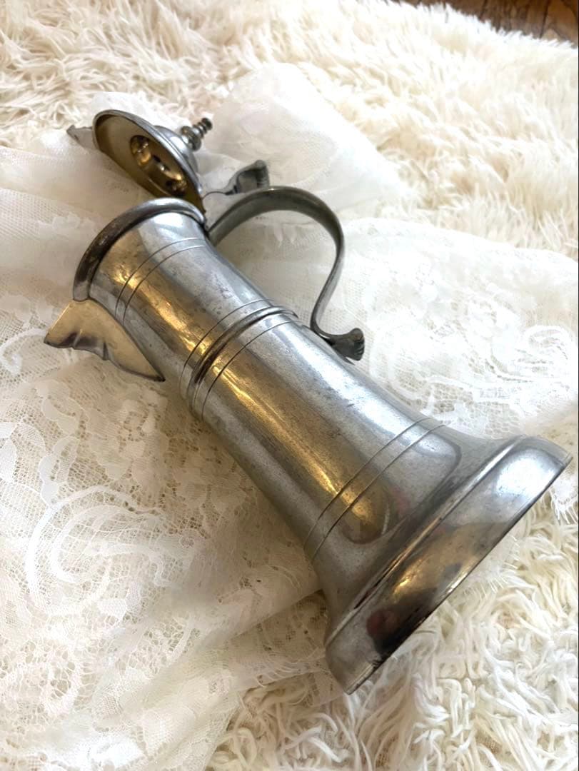 スイス製vintage ピューターの水差し　ポット