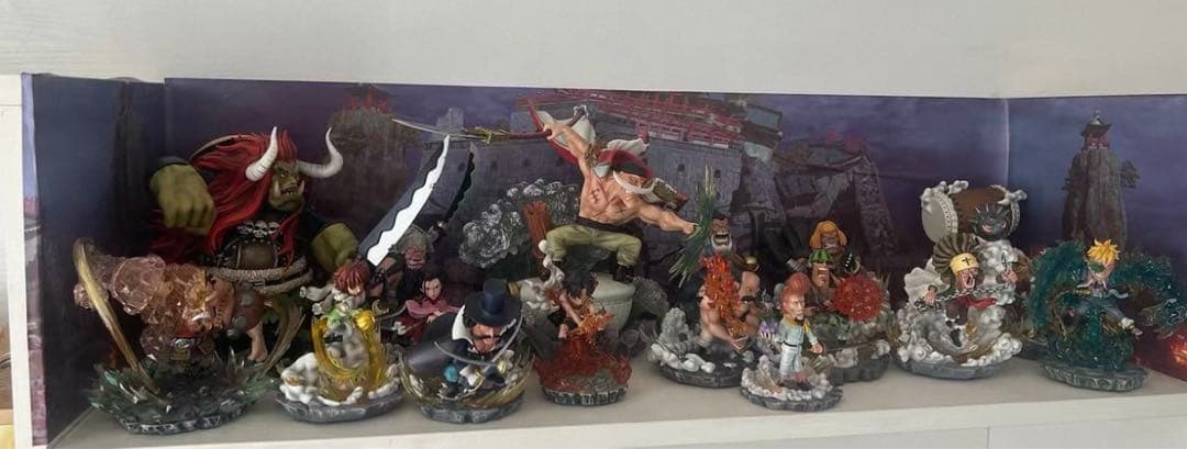 ワンピース 白ひげ海賊団 18体 フィギュア ガレージキット エース マルコ