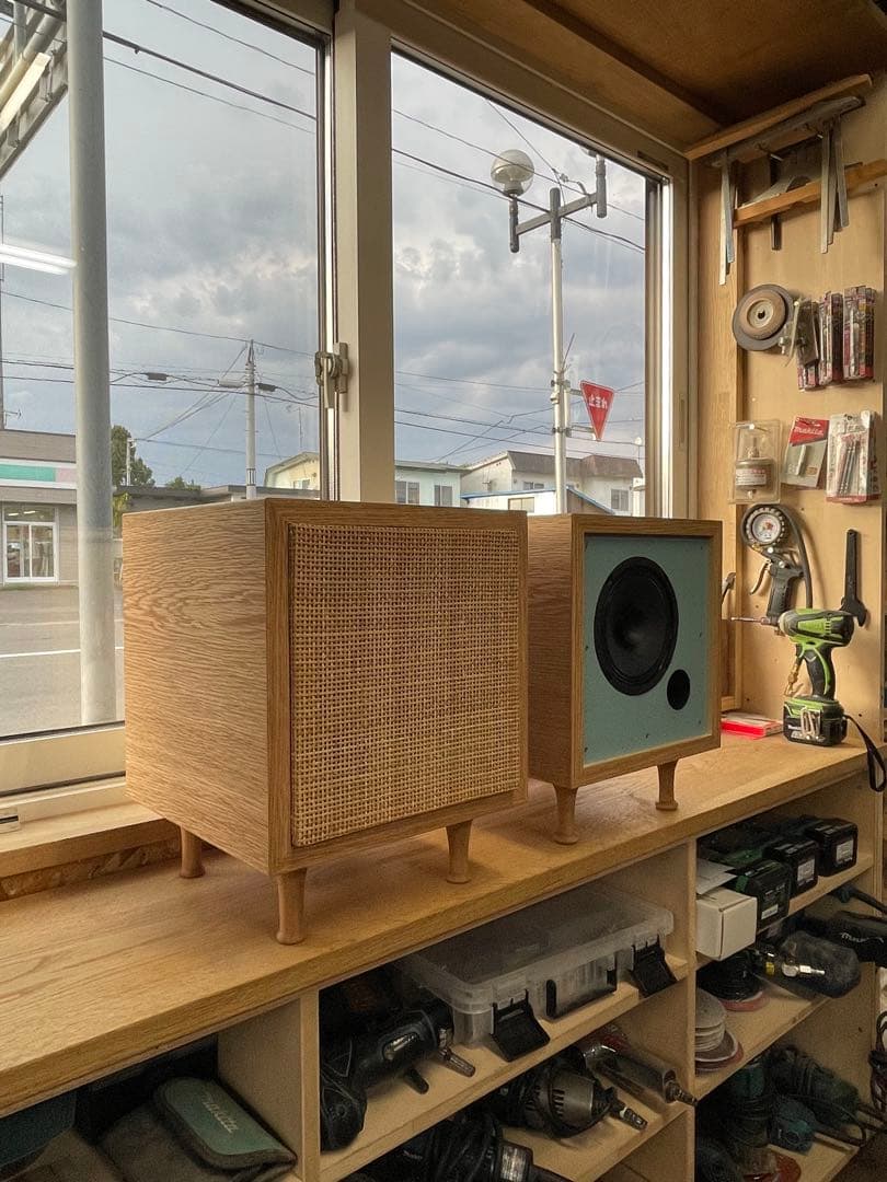 自作バスレフ　 キューブスピーカー　visaton フルレンジ　BG17