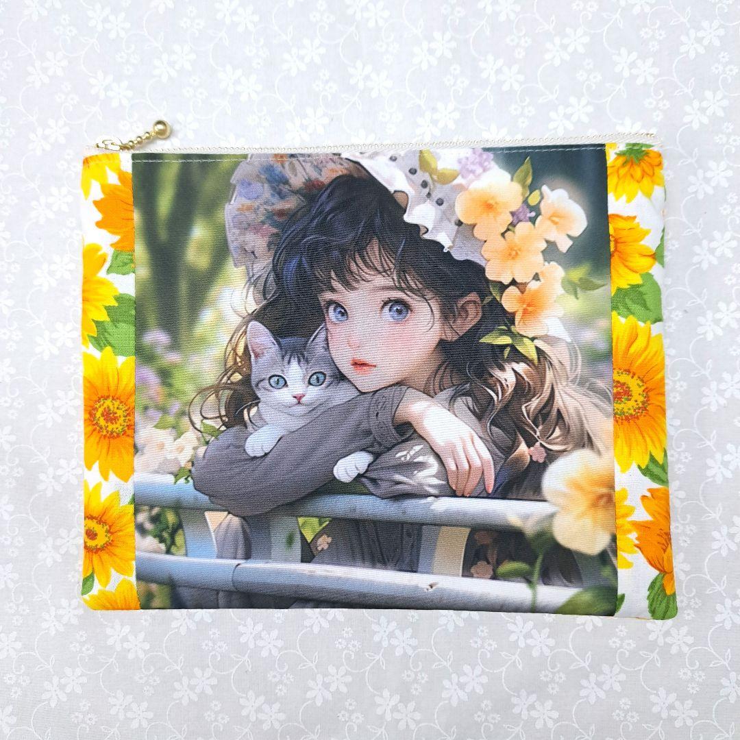 ねこのこ★プロフ必読★②ブックカバー、ポーチ