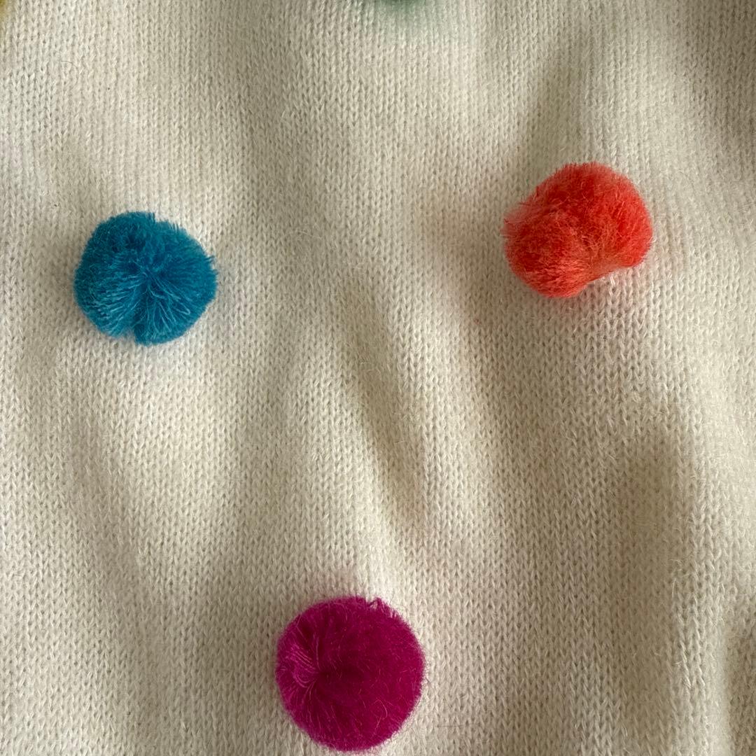 【新品未使用】PEARLY GATES ポンポン付きセーター サイズ1